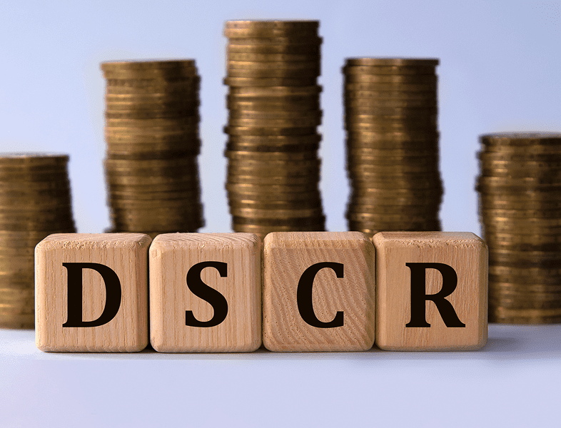 DSCR blocks with stacked coins