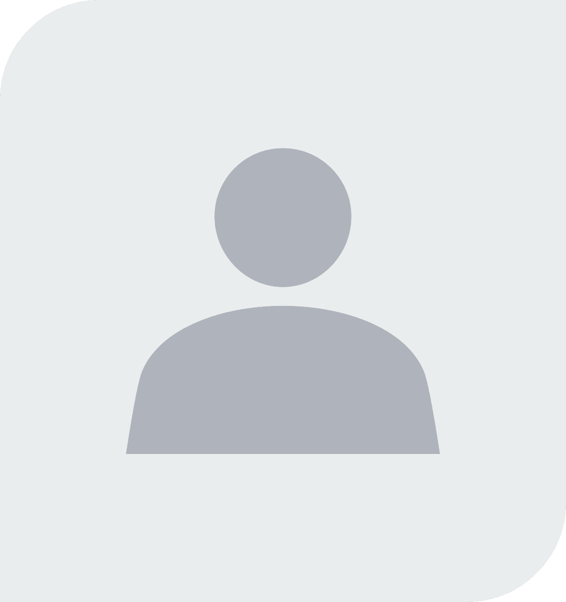 Profile silhouette icon on gray background